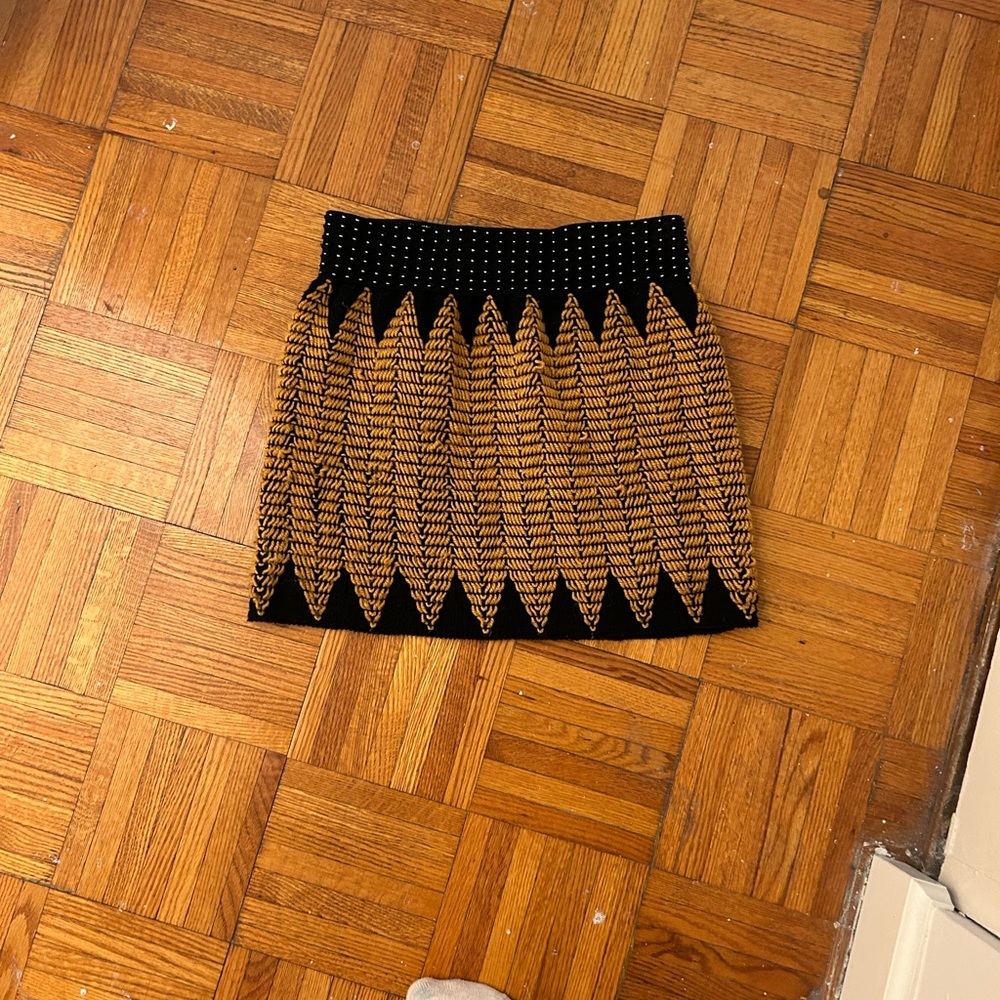 Cute stretch knit miniskirt